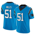 tocy C.Panthers #51 Sam Mills Player Blue Vapor F.U.S.E. Limited Home Game Stitched Jerseys