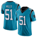 tocy C.Panthers #51 Sam Mills Player Blue Vapor Untouchable Limited Game Stitched Jerseys