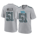 tocy C.Panthers #51 Sam Mills Player Gray Atmosphere Fashion Game Stitched Jerseys