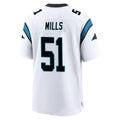 tocy C.Panthers #51 Sam Mills Player White Home Game Stitched Jerseys