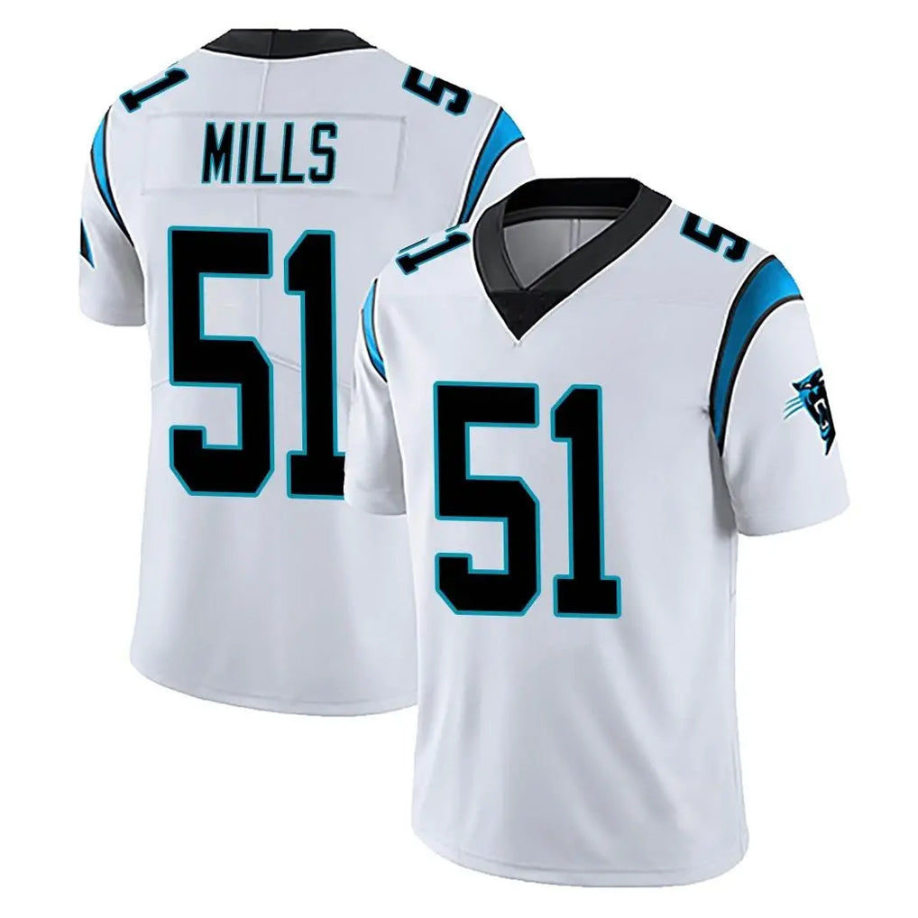 tocy C.Panthers #51 Sam Mills Player White Vapor Untouchable Limited Game Stitched Jerseys