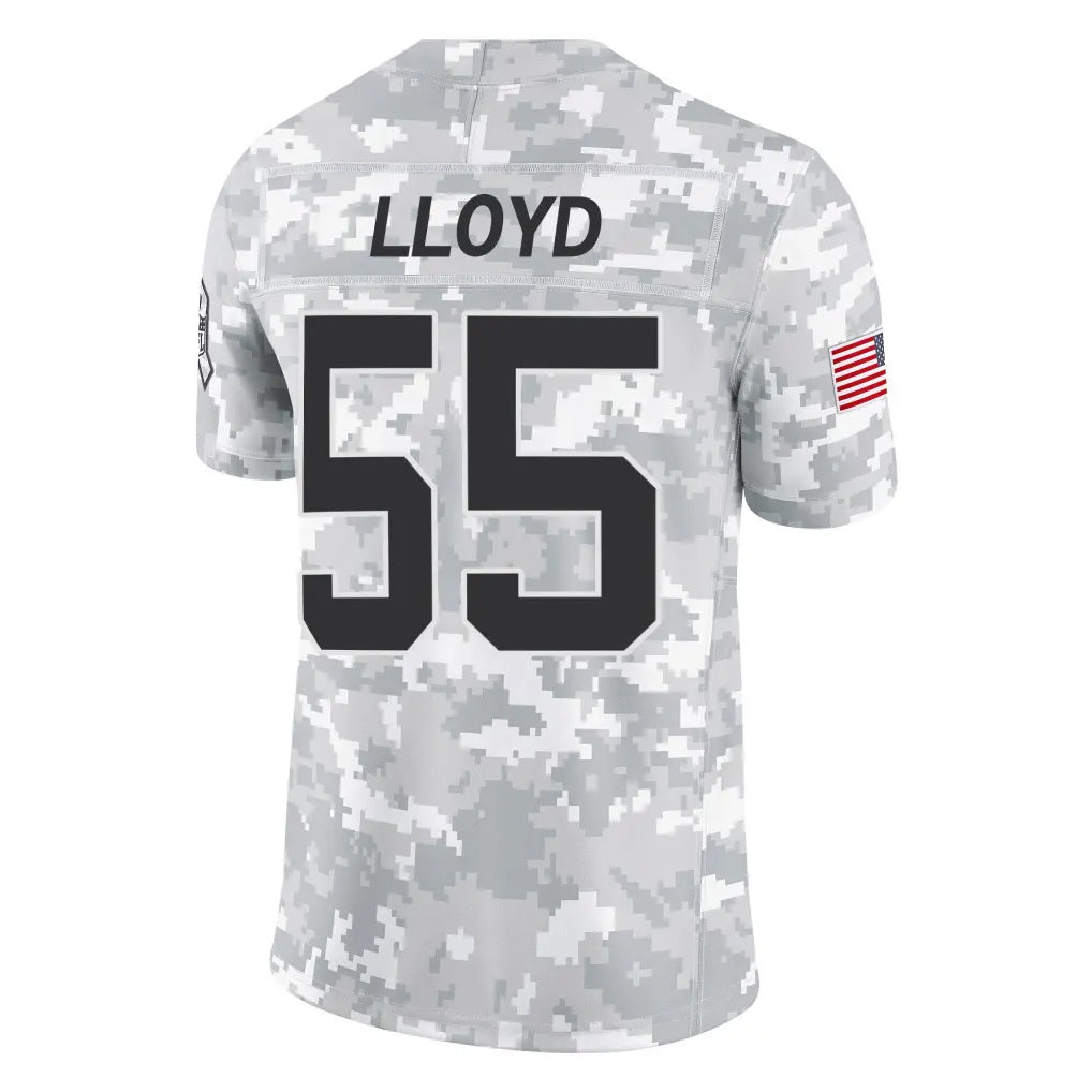 tocy C.Panthers #55 Devin Lloyd Player Arctic Camo Salute to Service Limited Game Stitched Jerseys