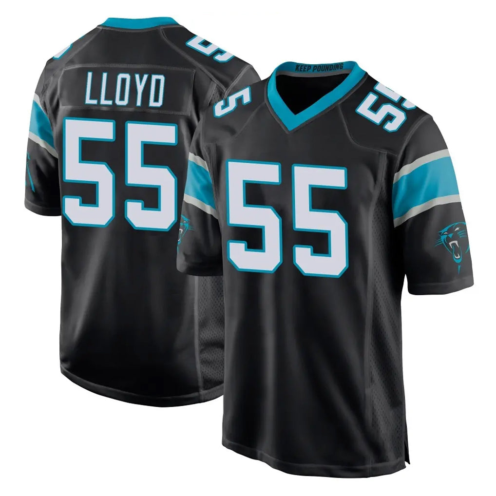 tocy C.Panthers #55 Devin Lloyd Player Black Game Stitched Jerseys