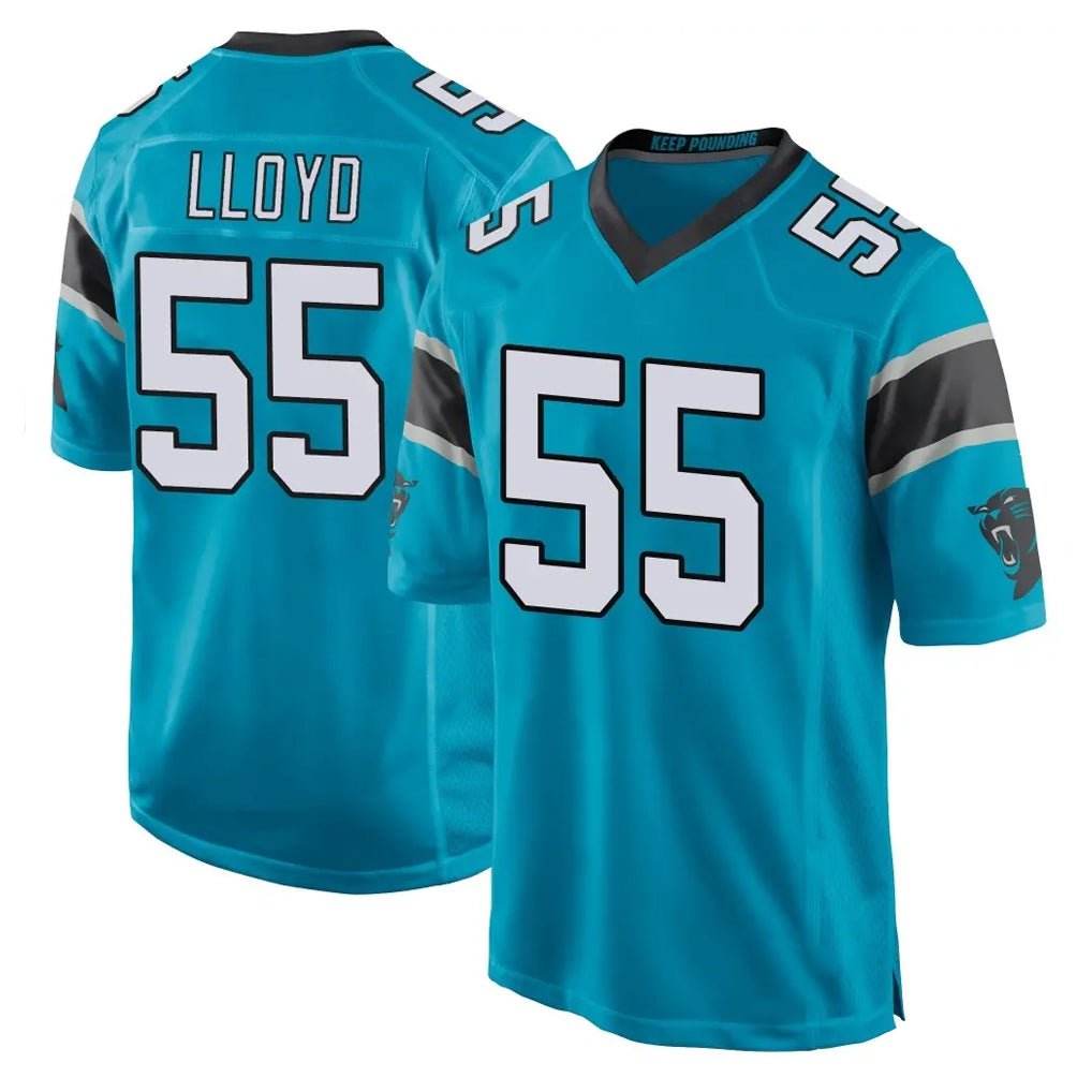 tocy C.Panthers #55 Devin Lloyd Player Blue Game Stitched Jerseys