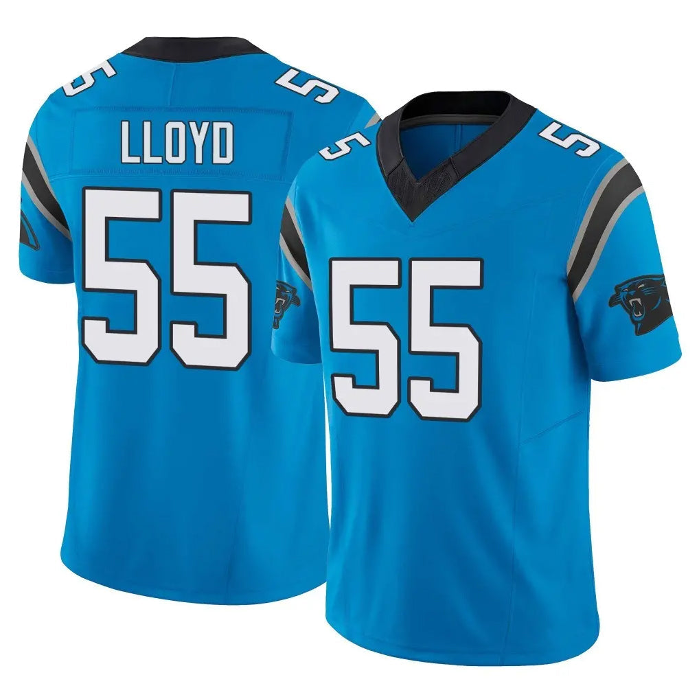 tocy C.Panthers #55 Devin Lloyd Player Blue Vapor F.U.S.E. Limited Home Game Stitched Jerseys