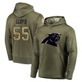 tocy C.Panthers #55 Devin Lloyd Player Olive Salute to Service Hoodies Stitched Jerseys