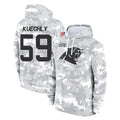 tocy C.Panthers #59 Luke Kuechly Player Arctic Camo Salute to Service Pullover Hoodies Limited Game Stitched Jerseys