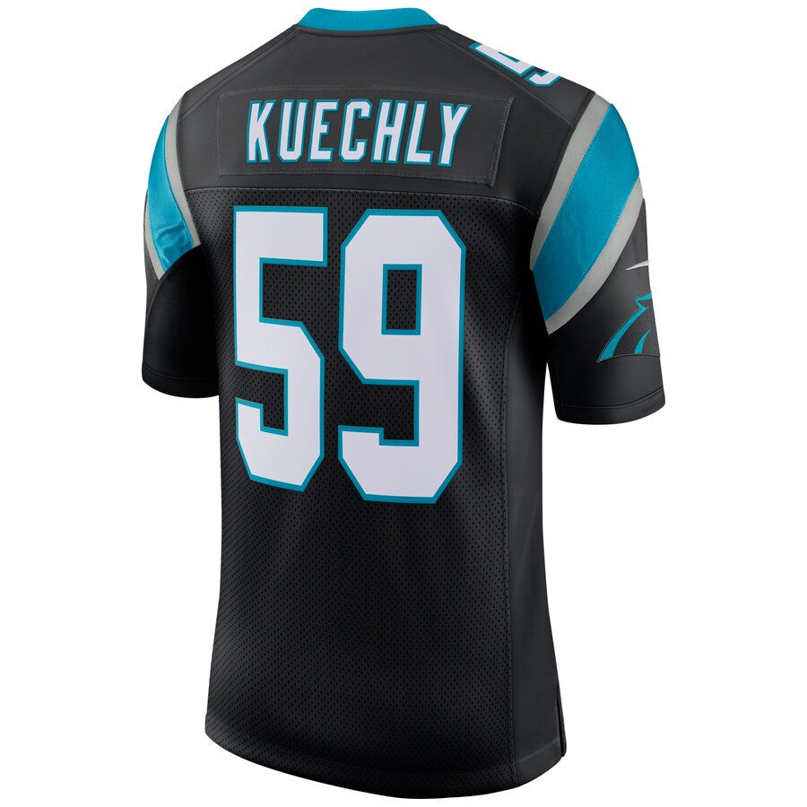 tocy C.Panthers #59 Luke Kuechly Player Black Classic Limited Stitched Jerseys