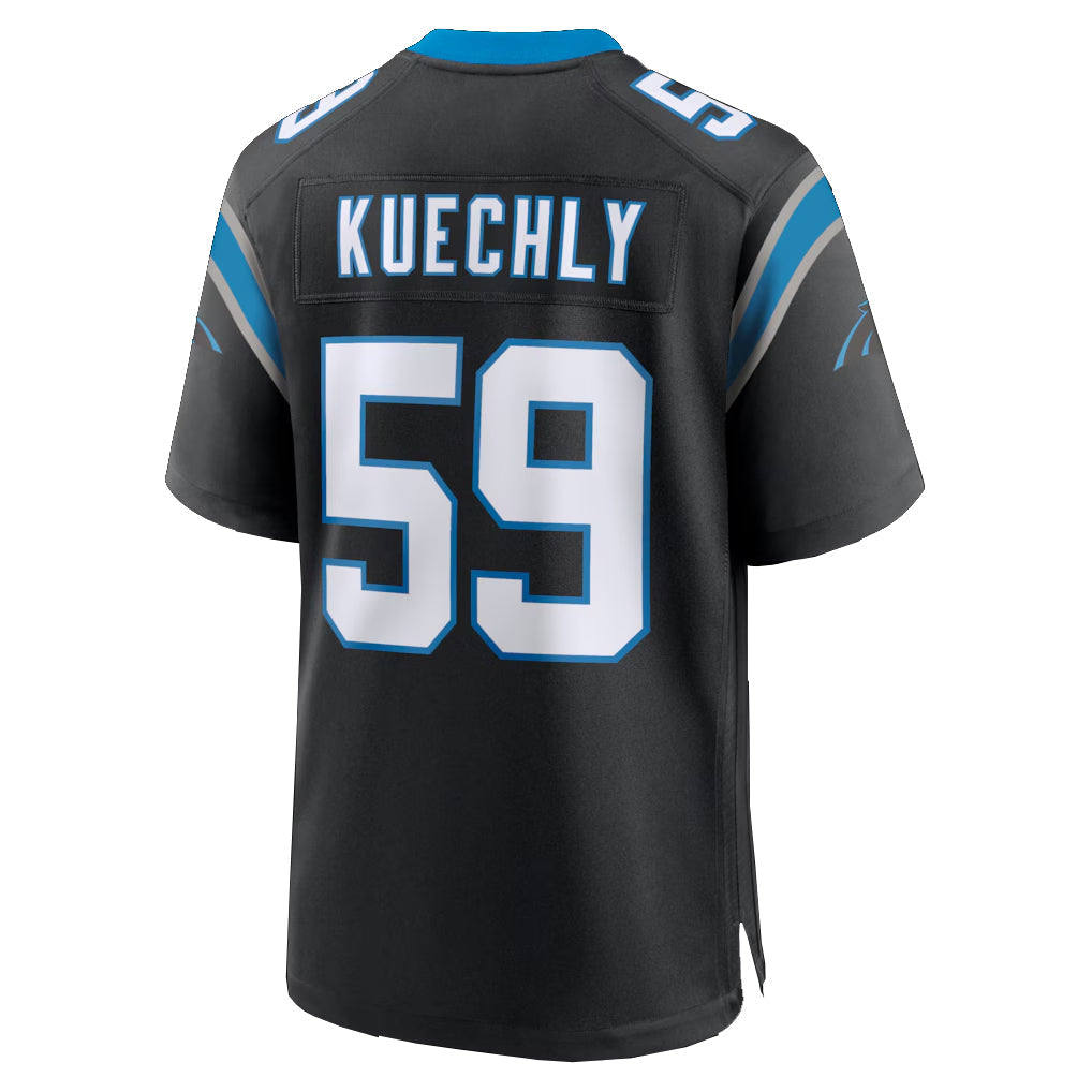 tocy C.Panthers #59 Luke Kuechly Player Black Home Game Stitched Jerseys