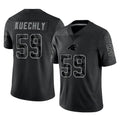 tocy C.Panthers #59 Luke Kuechly Player Black Limited Reflective Game Stitched Jerseys