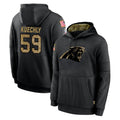 tocy C.Panthers #59 Luke Kuechly Player Black Salute to Service Pullover Hoodies Limited Game Stitched Jerseys