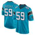 tocy C.Panthers #59 Luke Kuechly Player Blue Game Stitched Jerseys