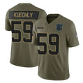 tocy C.Panthers #59 Luke Kuechly Player Olive Salute to Service Limited Home Game Stitched Jerseys