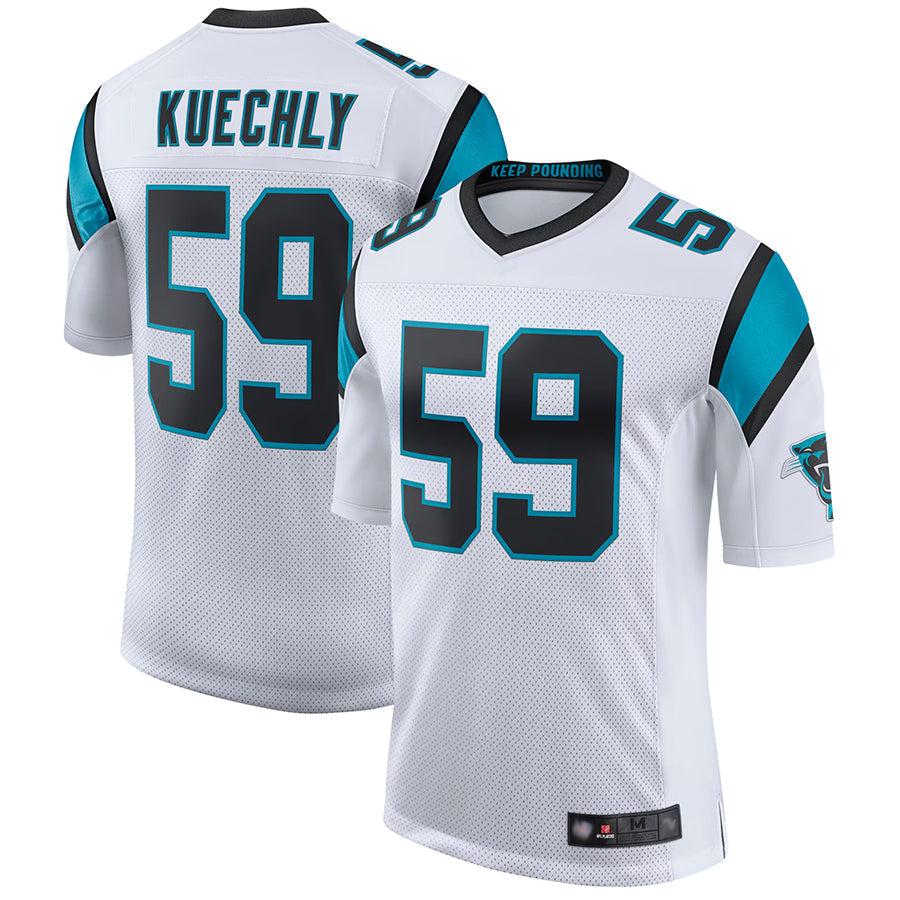 tocy C.Panthers #59 Luke Kuechly Player White Classic Limited Stitched Jerseys
