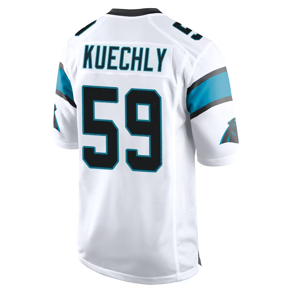 tocy C.Panthers #59 Luke Kuechly Player White Game Stitched Jerseys