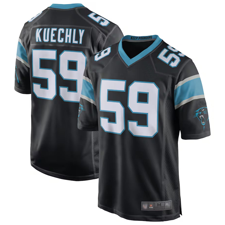 tocy C.Panthers #59 Luke Kuechly Player b`Black Home Game Stitched Jerseys