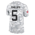 tocy C.Panthers #5 Jaelan Phillips Player Arctic Camo Salute to Service Limited Game Stitched Jerseys