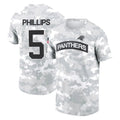tocy C.Panthers #5 Jaelan Phillips Player Arctic Camo Salute to Service T-Shirt Hoodies Stitched Jerseys