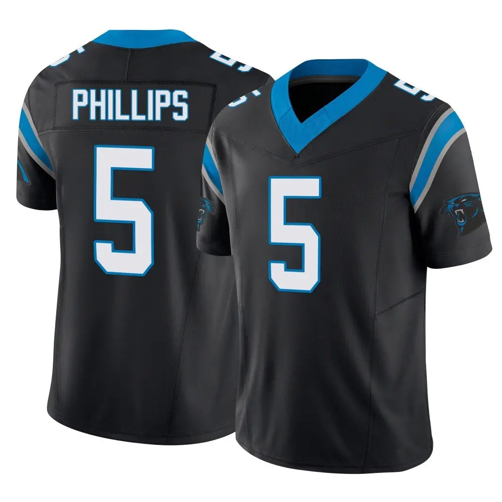 tocy C.Panthers #5 Jaelan Phillips Player Black Vapor F.U.S.E. Limited Home Game Stitched Jerseys