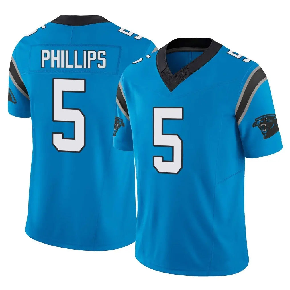 tocy C.Panthers #5 Jaelan Phillips Player Blue Vapor F.U.S.E. Limited Home Game Stitched Jerseys