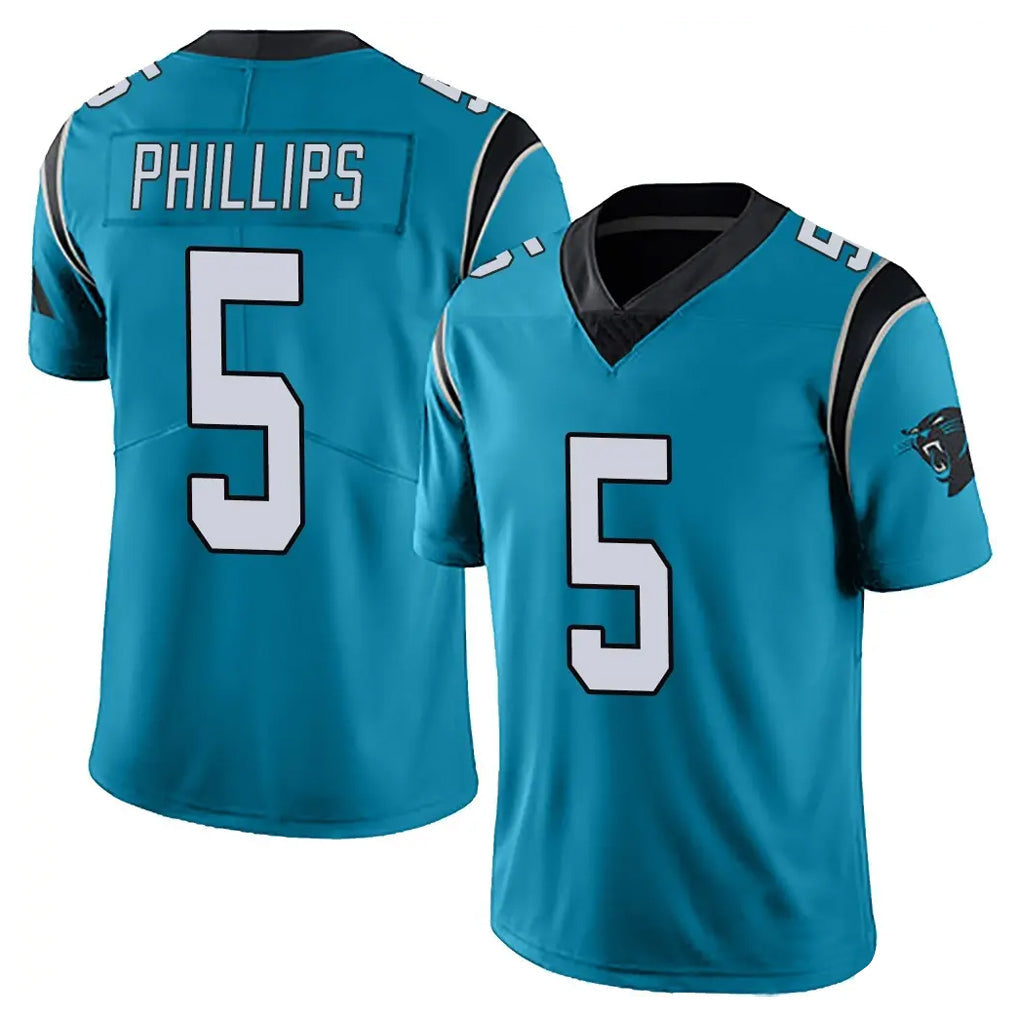 tocy C.Panthers #5 Jaelan Phillips Player Blue Vapor Untouchable Limited Game Stitched Jerseys