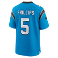 tocy C.Panthers #5 Rico Dowdle Player Blue Home Game Stitched Jerseys