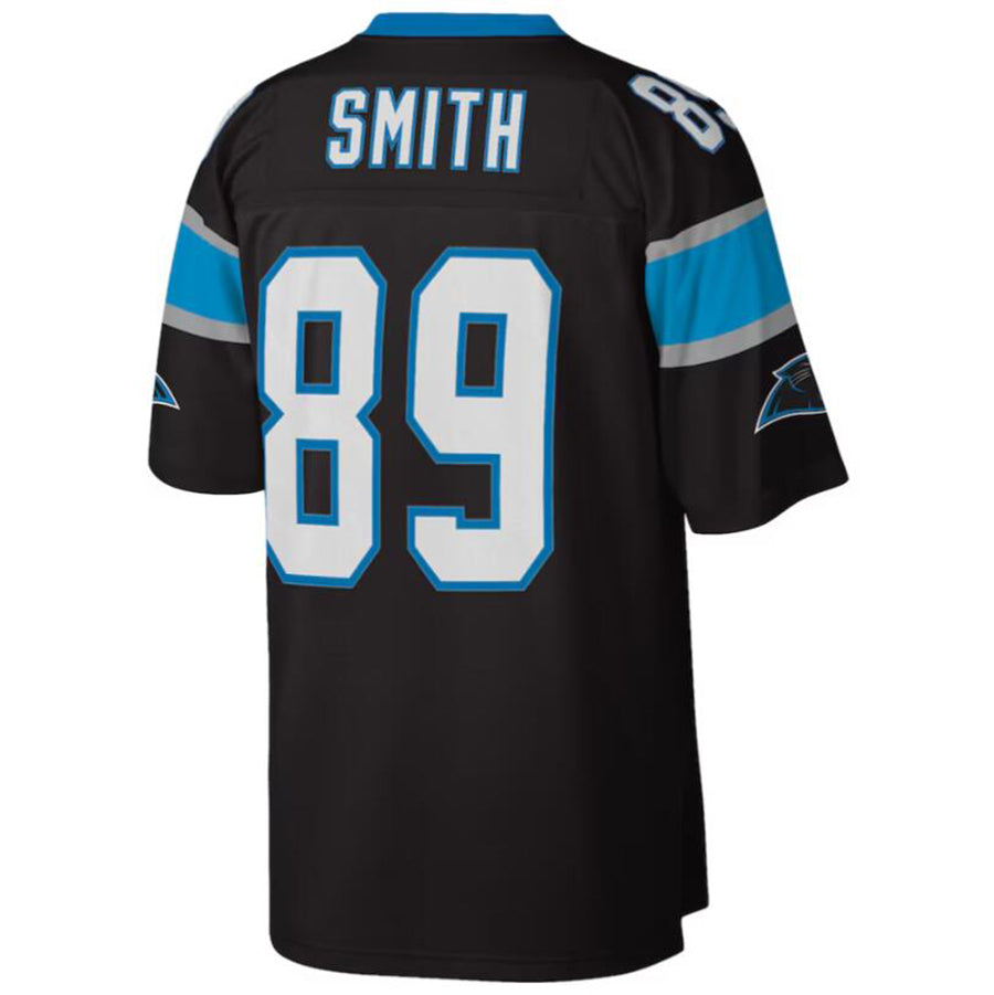 tocy C.Panthers #89 Steve Smith Black Legacy Replica Jersey American Stitched Jersey
