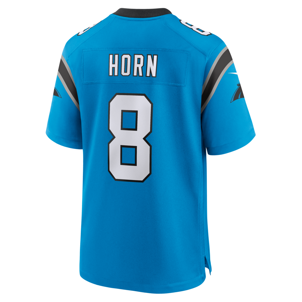 tocy C.Panthers #8 Jaycee Horn Blue Alternate Game Stitched Jerseys