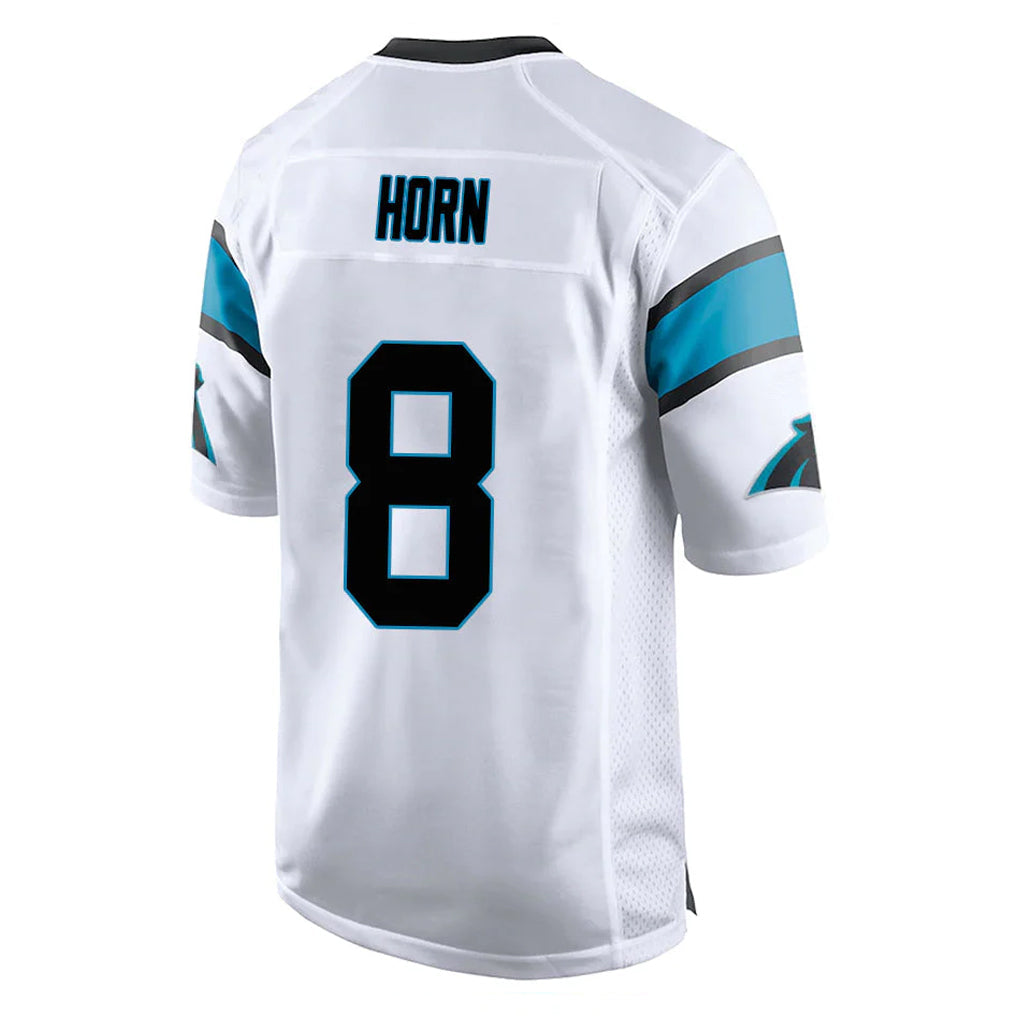 tocy C.Panthers #8 Jaycee Horn Player White Game Stitched Jerseys