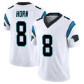 tocy C.Panthers #8 Jaycee Horn Player White Vapor F.U.S.E. Limited Home Game Stitched Jerseys