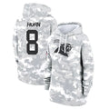 tocy C.Panthers #8 Jaycee Horn Player Arctic Camo Salute to Service Hoodies Stitched Jerseys