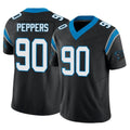 tocy C.Panthers #90 Julius Peppers Player Black Vapor F.U.S.E. Limited Home Game Stitched Jerseys