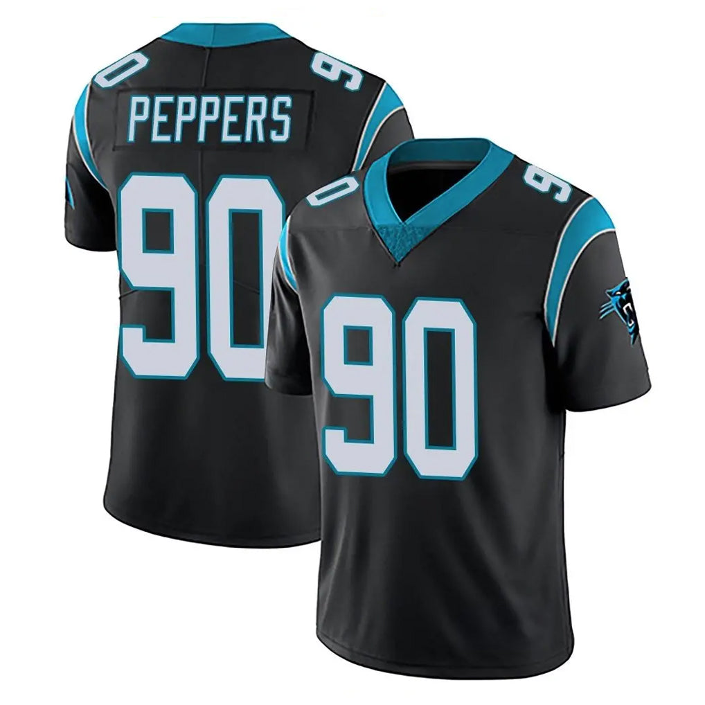 tocy C.Panthers #90 Julius Peppers Player Black Vapor Untouchable Limited Game Stitched Jerseys