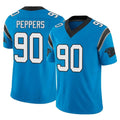 tocy C.Panthers #90 Julius Peppers Player Blue Vapor F.U.S.E. Limited Home Game Stitched Jerseys
