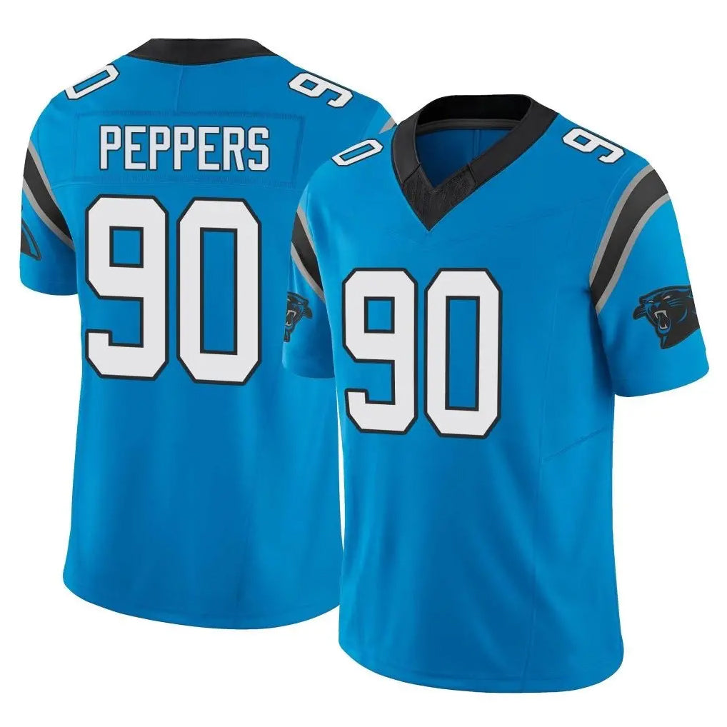 tocy C.Panthers #90 Julius Peppers Player Blue Vapor F.U.S.E. Limited Home Game Stitched Jerseys