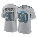 tocy C.Panthers #90 Julius Peppers Player Gray Atmosphere Fashion Game Stitched Jerseys