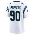tocy C.Panthers #90 Julius Peppers Player White Home Game Stitched Jerseys