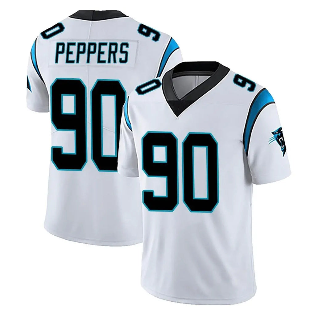 tocy C.Panthers #90 Julius Peppers Player White Vapor Untouchable Limited Game Stitched Jerseys
