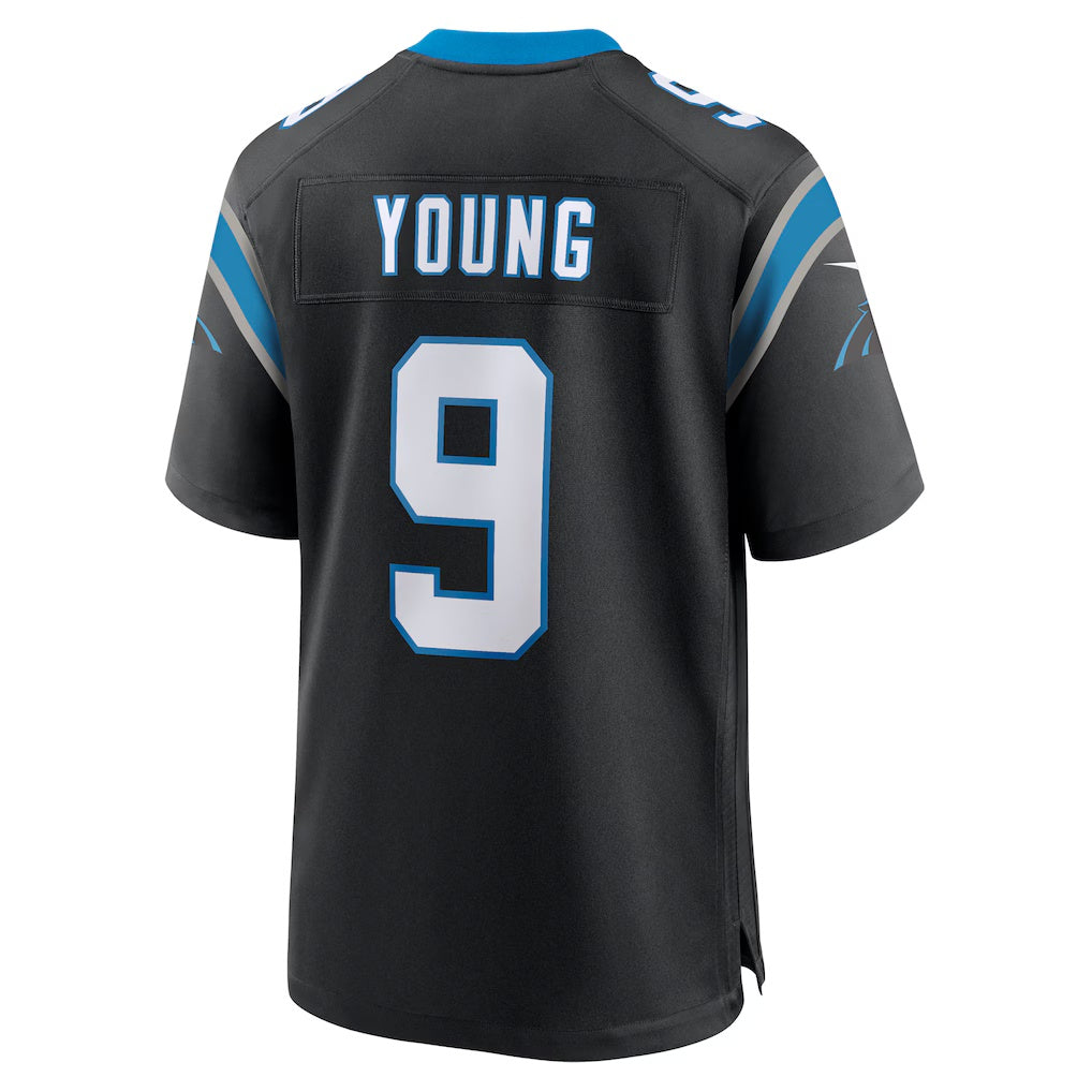 tocy C.Panthers #9 Bryce Young Black Team Game Stitched Jerseys