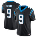 tocy C.Panthers #9 Bryce Young Black Vapor F.U.S.E. Limited Home Game Stitched Jerseys