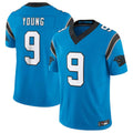 tocy C.Panthers #9 Bryce Young Blue Vapor F.U.S.E. Limited Home Game Stitched Jerseys