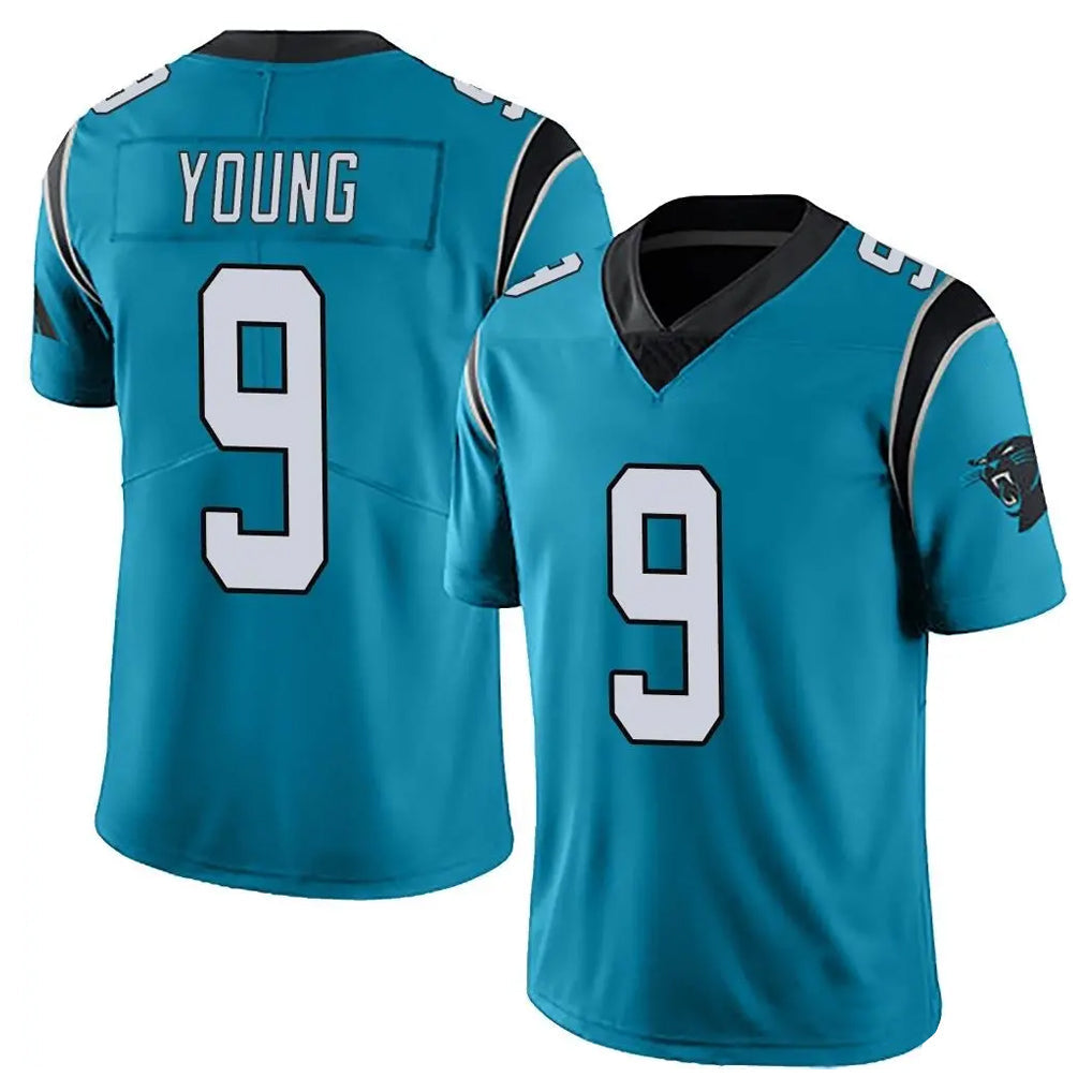 tocy C.Panthers #9 Bryce Young Player Blue Vapor Untouchable Limited Game Stitched Jerseys