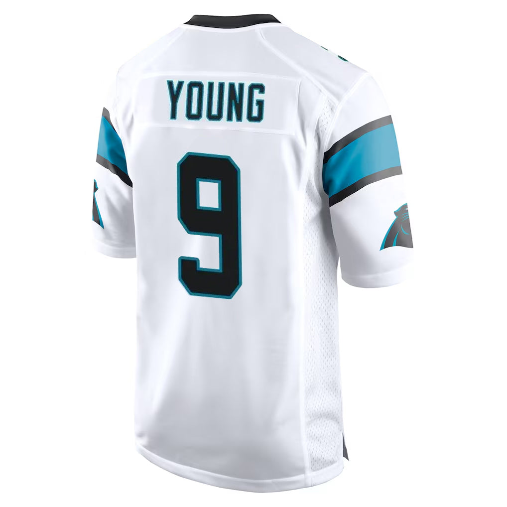 tocy C.Panthers #9 Bryce Young Player White Game Stitched Jerseys