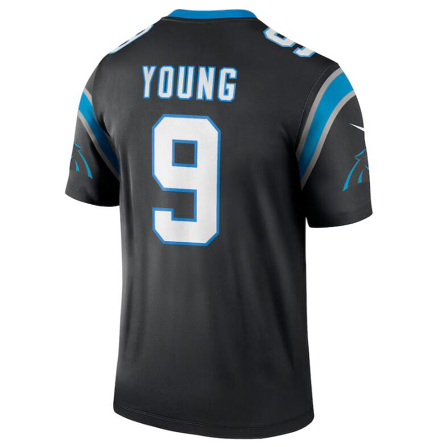 tocy C.Panthers #9 Bryce Young Black Legend Jersey American Stitched Jersey