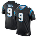 tocy C.Panthers #9 Bryce Young Black Legend Jersey American Stitched Jerseys