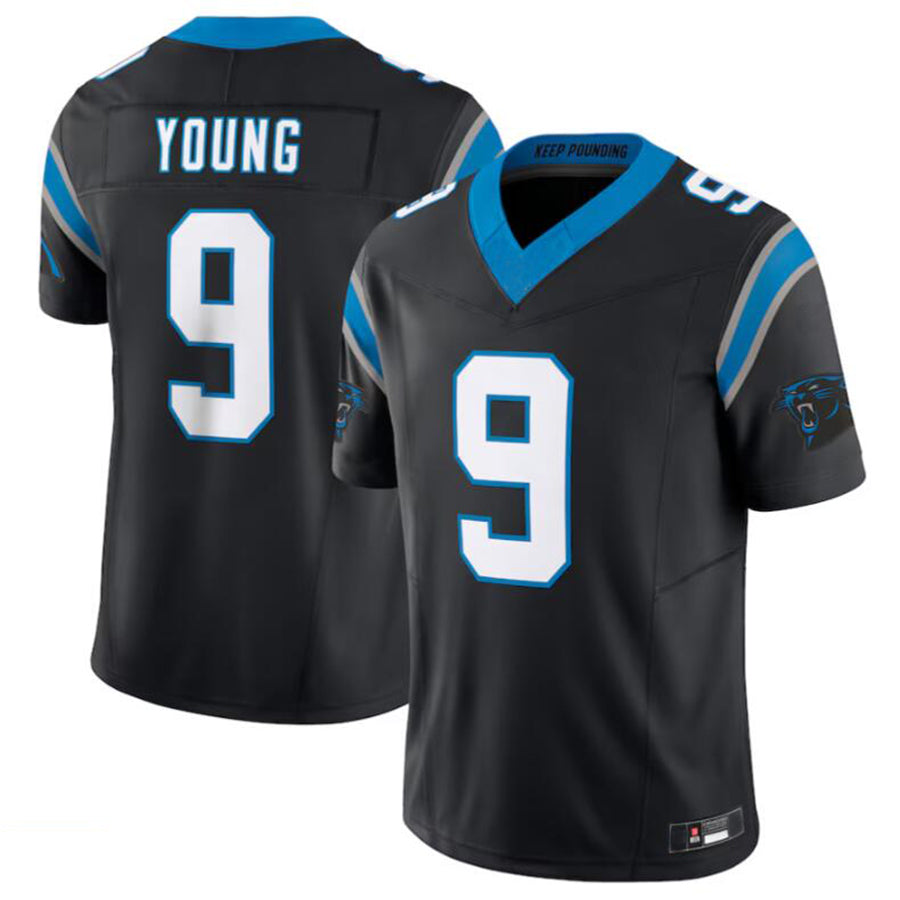 tocy C.Panthers #9 Bryce Young Black Vapor F.U.S.E. Limited Jersey American Stitched Jerseys