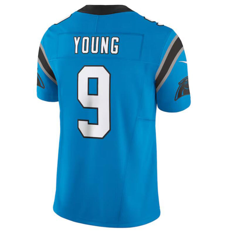 tocy C.Panthers #9 Bryce Young Blue Vapor F.U.S.E. Limited Jersey American Stitched Jersey