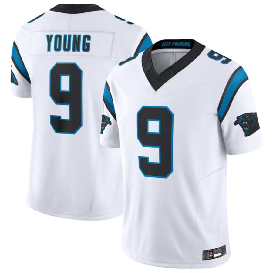 tocy C.Panthers #9 Bryce Young White Vapor F.U.S.E. Limited Jersey American Stitched  Jerseys