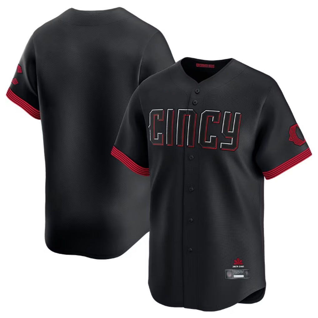 tocy C.Reds Black City Connect Home Limited Blank Player Stitched Jerseys