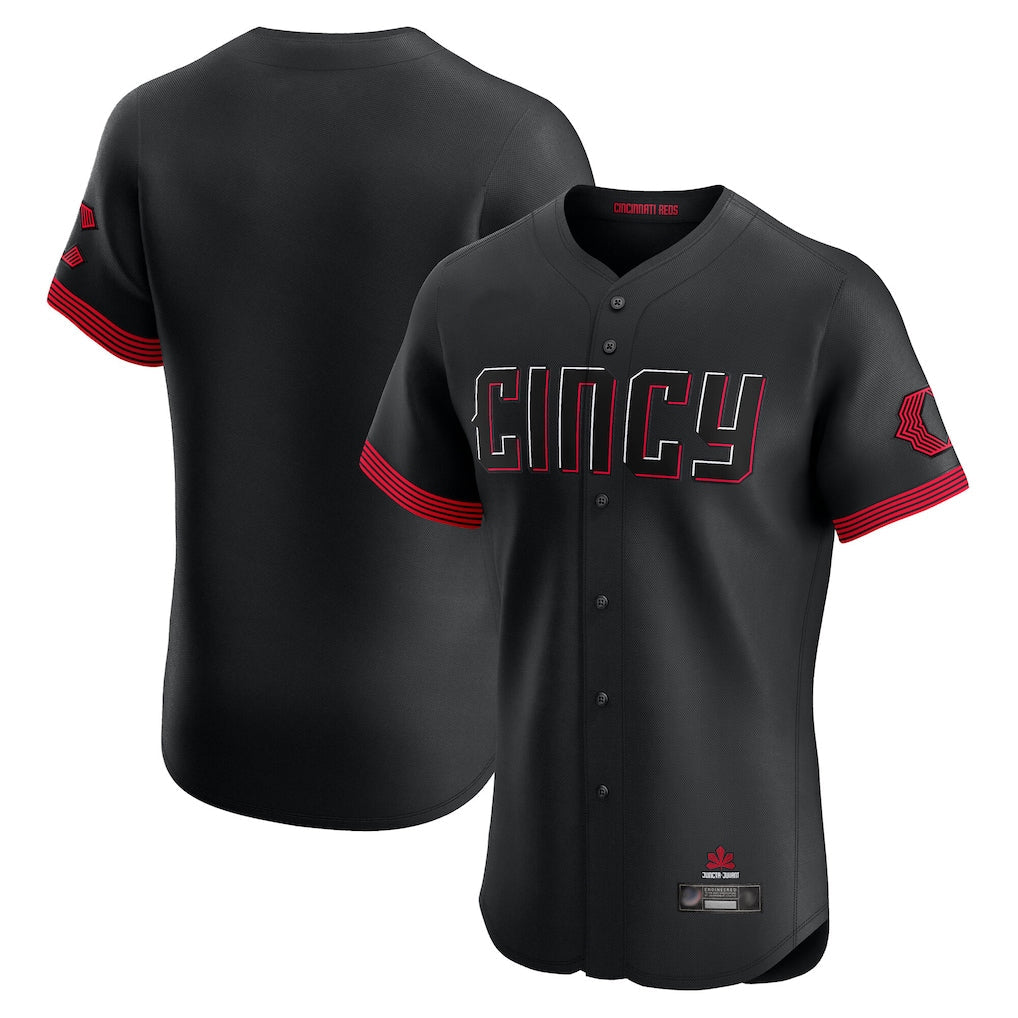 tocy C.Reds Black City Connect Limited Elite Home Blank Player Stitched Jerseys